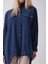 Lacivert Hakim Yaka Cep Kapak Detaylı Etek Ucu Ipli Tunik 3972106.02 8