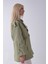 Yeşil Yandan Cepli Omuz Apolet Detaylı Trenç 422234.07 4