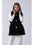Siyah Yakası Peluşlu Tek Düğme Kapamalı Yelek 4579035.01 2