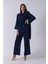 Lacivert Şal Yaka Üzeri Broş Detaylı Pantolonlu Takım 4592270.02 2