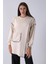 Taş Önü Kanguru Cep Detaylı Çizgi Dikişli Bisiklet Yaka Tunik 940170263.50 1