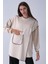 Taş Önü Kanguru Cep Detaylı Çizgi Dikişli Bisiklet Yaka Tunik 940170263.50 3
