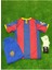 Barcelona Isimsiz Çocuk Forması 3lü Set Kırmızı 1