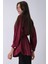 Bordo Gömlek Yaka Düğme Kapamalı Bel Bağlamalı Tunik 4595331.04 4