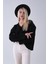 Siyah V Yaka Beli Lastikli Triko Kazak 46892623.01 3
