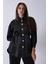 Siyah Gömlek Yaka Düğme Kapamalı Bel Bağlamalı Tunik 4595331.01 2