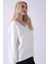Ekru V Yaka Beli Lastikli Triko Kazak 46892623.147 5