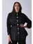 Siyah Gömlek Yaka Düğme Kapamalı Bel Bağlamalı Tunik 4595331.01 7