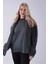 Antrasit Şal Aksesuarlı Bisiklet Yaka Triko Kazak 46892633.315 1