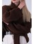 Kahve Şal Aksesuarlı Bisiklet Yaka Triko Kazak 46892633.05 7