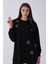 Siyah Üzeri Yıldız Desenli Taş Işlemeli Cep Görünümülü Tunik 940170258.01 6
