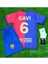 Barcelona Gavi Çocuk Forması 3lü Set Bordo Mavi 1