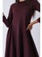 Bordo Bisiklet Yaka Scuba Tesettür Elbise 4593445.04 6