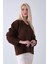 Kahve V Yaka Beli Lastikli Triko Kazak 46892623.05 5