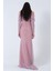 Pudra Kayık Yaka Simli Uzun Kol Abiye 9705266.79 5