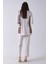 Taş Üzeri Desenli Yaka Deri Detaylı Fermuar Kapamalı Tunik Pantolonlu Takım 4703058.50 6