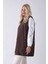 Kahve Tunik Kolu Çiçek Desenli Yelekli 2'li Takım 940120274.05 7