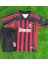 Ac Milan 2008/9 Sezon Retro Futbol Çocuk Forması 3'lü Set (Siyah) 3