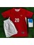 Türkiye EURO2024 Ferdi Kadıoğlu Kırmızı Iç Saha Çocuk Forması 4'lü Set 2