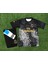 Reall-Madrid Cr7 Cristiano Ronaldo Özel Tasarım Dragon Desenli Çocuk Forması 3 Lü Set ( Siyah) 3