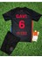 2024/25 Barcelona Siyah #6 Gavi Çocuk Futbol Forması 4lü Set 1