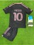 Lionel Messi Inter/miami Özel Tasarım Çocuk Siyah Pembe Desenli Forması (Şort Çorap Forma) 2