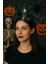 Cadı Şapkalı Halloween Parti Tacı Tüllü Siyah Cadılar Bayramı Aksesuarı 1