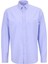 Slim Fit Alttan Britli Yaka Çizgili Mavi Erkek Gömlek Maydos-Y 307 1