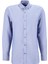 Slim Fit Düğmeli Yaka Armürlü Mavi Erkek Gömlek Maydos-Y 430 4