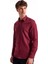 Slim Fit Gömlek Yaka Düz Bordo Erkek Gömlek F5WM-GML 2574 4