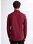 Slim Fit Gömlek Yaka Düz Bordo Erkek Gömlek F5WM-GML 2574 6