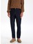 Normal Bel Düz Paça Slim Fit Koyu Lacivert Erkek Denim Pantolon J5WM-PNT7869 4