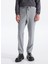 Bağlamalı Bel Duble Paça Jogger Gri Melanj Erkek Pantolon F5WM-PNT 2433 4