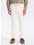 Bağlamalı Bel Duble Paça Jogger Ekru Erkek Kargo Pantolon F5WM-PNT 2474 3
