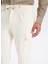 Bağlamalı Bel Duble Paça Jogger Ekru Erkek Kargo Pantolon F5WM-PNT 2474 4