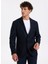 Slim Fit Lacivert Erkek Diyagonal Ceket Leka 3