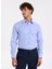 Slim Fit Sumos Yaka Çizgili Koyu Mavi Erkek Gömlek F5WM-GML 2582 1