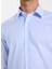 Slim Fit Sumos Yaka Çizgili Açık Mavi Erkek Gömlek F5WM-GML 2582 5