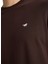 Bisiklet Yaka Baskılı Kahve Erkek T-Shirt M5WM-TST1582 4