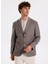 Slim Fit Vizon Erkek Diyagonal Ceket Leka 3