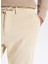 Bağlamalı Bel Duble Paça Jogger Ekru Erkek Pantolon F5WM-PNT 2414 4