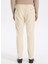 Bağlamalı Bel Duble Paça Jogger Ekru Erkek Pantolon F5WM-PNT 2414 5