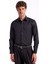 Slim Fit Sumos Yaka Düz Siyah Erkek Gömlek F5WM-GML 2581 3