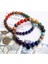 7 Çakra Doğal Taş Bileklik – Yaşam Ağacı & Yaprak Charm, Meditasyon ve Enerji Dengeleyici Bileklik 2