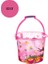 Bebek Banyo Seti Şeffaf Balık Desenli Küvet Kova Maşrapa Seti Pembe Renk 3