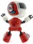 Dekoratif Sesli Işıklı Mini Sevimli Kırmızı Robot Kız Erkek Çocuk Oyuncak Eğitici Oyuncaklar 3