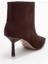 Rassel Kahverengi Süet Mat Burunlu Kadın Ince Topuklu Bot 5
