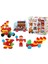 Dede Kaktüs Bloklar Itfaiye 55 Parça Kız Erkek Çocuk Oyuncak Eğitici Oyuncaklar 1