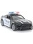 Die Cast Çek Bırak Metal Siyah Polis Arabası Kız Erkek Çocuk Oyuncak Eğitici Oyuncaklar 1