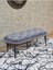 Ufo Oturak Bench - Siyah Boyalı Telli Ayak - Oturak - Bench - Puf - Yatak Ucu Pufu Gri Renk 100 x 50 Boyut/ebat 1